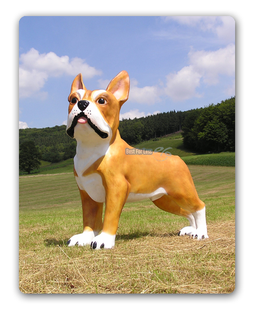 HUND ca 180 cm DEKO FRANZÖSISCHE BULLDOGGE WERBEFIGUR WERBEAUFSTELLER
