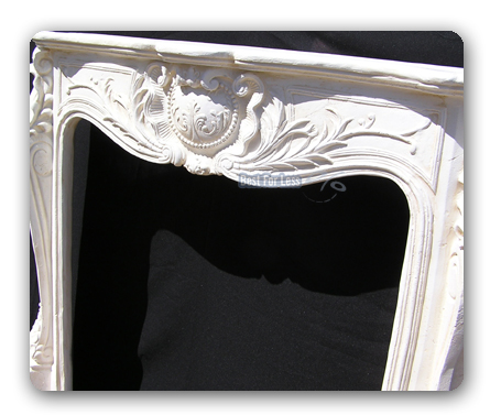 KAMINUMRANDUNG STUCK KAMINKONSOLE ANTIK OPTIK WANDBORD SHABBY CHIC